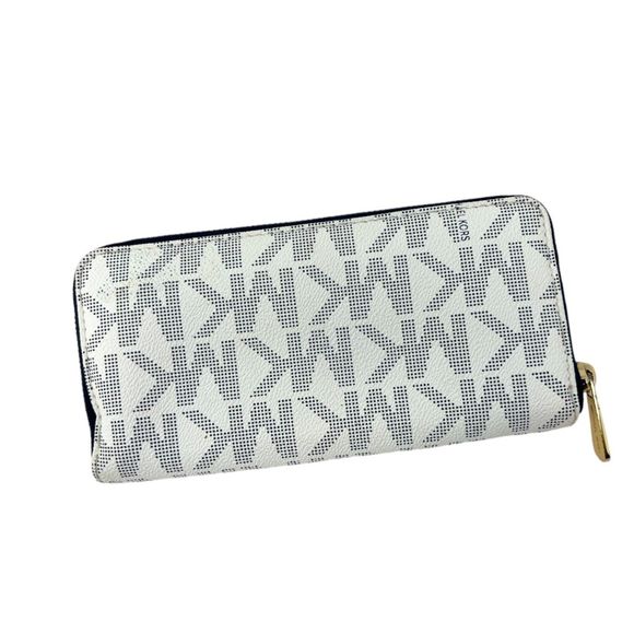 Michael Kors Jet Set wallet Continental Logo signature zip large checkbook ID - Picture 4 of 16